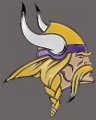 Minnesota Vikings Plastic Effect Logo Iron On Transfer