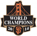 San Francisco Giants 2014 Champion Logo Iron On Transfer