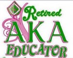 AKA educator logo Iron On Transfer