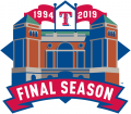 Texas Rangers 2019 Stadium Logo Print Decal