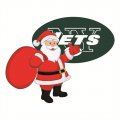 New York Jets Santa Claus Logo Print Decal