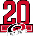 Carolina Hurricanes 2017 18 Anniversary Logo Print Decal