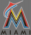 Miami Marlins Plastic Effect Logo Iron On Transfer