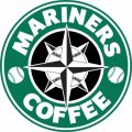 Seattle Mariners Starbucks Coffee Logo Iron On Transfer