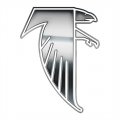 Atlanta Falcons Silver Logo Print Decal