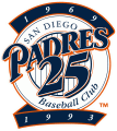 San Diego Padres 1993 Anniversary Logo Print Decal