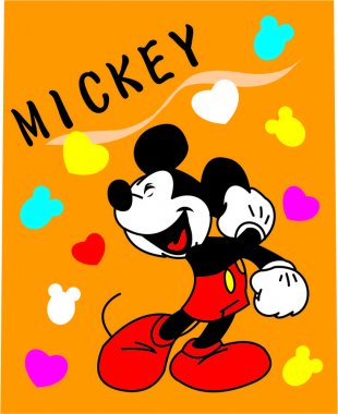 Mickey Mouse Logo 20 Print Decal