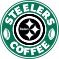 Pittsburgh Steelers starbucks coffee logo Iron On Transfer