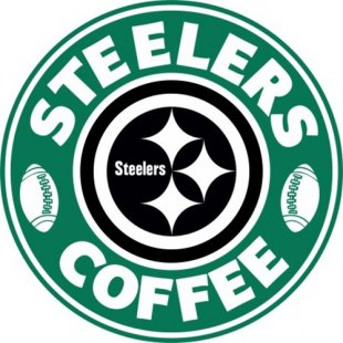 Pittsburgh Steelers starbucks coffee logo Print Decal