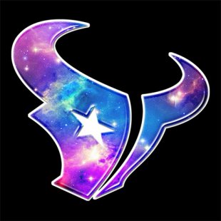 Galaxy Houston Texans Logo Iron On Transfer