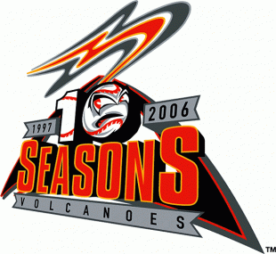 Salem-Keizer Volcanoes 2006 Anniversary Logo Print Decal