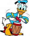 Donald Duck Logo 44 Iron On Transfer