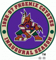 Arizona Coyotes 1996 97 Anniversary Logo 02 Print Decal