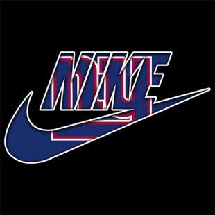 New York Giants Nike logo Iron On Transfer