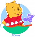 Disney Pooh Logo 07 Print Decal