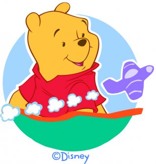 Disney Pooh Logo 07 Print Decal