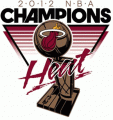 Miami Heat 2011-2012 Champion Logo 2 Iron On Transfer