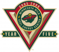 Minnesota Wild 2005 06 Anniversary Logo Print Decal