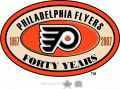 Philadelphia Flyers 2006 07 Anniversary Logo Iron On Transfer