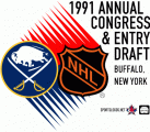 NHL Draft 1990-1991 Alternate Logo Print Decal