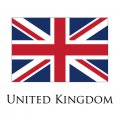 United Kingdom flag logo Iron On Transfer