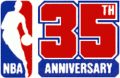 National Basketball Association 1980-1981 Anniversary Logo Print Decal