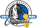 Dallas Mavericks 2010 11 Champion Logo Print Decal