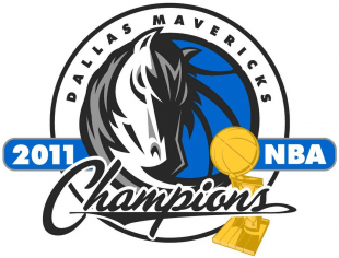 Dallas Mavericks 2010 11 Champion Logo Iron On Transfer