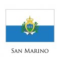 San marino flag logo Iron On Transfer