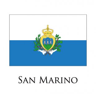 San marino flag logo Iron On Transfer