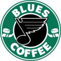 St. Louis Blues Starbucks Coffee Logo Iron On Transfer