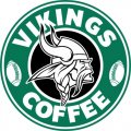 Minnesota Vikings starbucks coffee logo Iron On Transfer