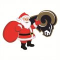 Los Angeles Rams Santa Claus Logo Iron On Transfer