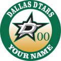 Dallas Stars Customized Logo Iron On Transfer