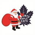 Toronto Maple Leafs Santa Claus Logo Print Decal