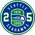 Seattle Seahawks 2000 Anniversary Logo Iron On Transfer
