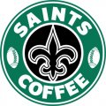 New Orleans Saints starbucks coffee logo Iron On Transfer