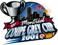 Grey Cup 2001 Primary Logo Print Decal