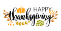 Thanksgiving Day Logo 12 Print Decal