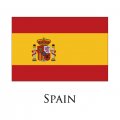 Spain flag logo Iron On Transfer