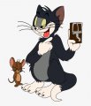 Tom and Jerry Logo 05 Print Decal