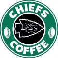 Kansas City Chiefs starbucks coffee logo Iron On Transfer