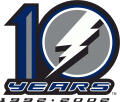 Tampa Bay Lightning 2001 02 Anniversary Logo Iron On Transfer
