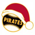 Pittsburgh Pirates Baseball Christmas hat logo Print Decal