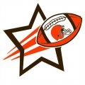 Cleveland Browns Football Goal Star logo Print Decal