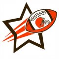 Cleveland Browns Football Goal Star logo Iron On Transfer