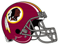 Washington Redskins 1972-1977 Helmet Logo Print Decal