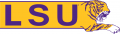 LSU Tigers 1984-1996 Alternate Logo Print Decal