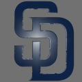 San Diego Padres Plastic Effect Logo Iron On Transfer