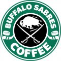 Buffalo Sabres Starbucks Coffee Logo Iron On Transfer